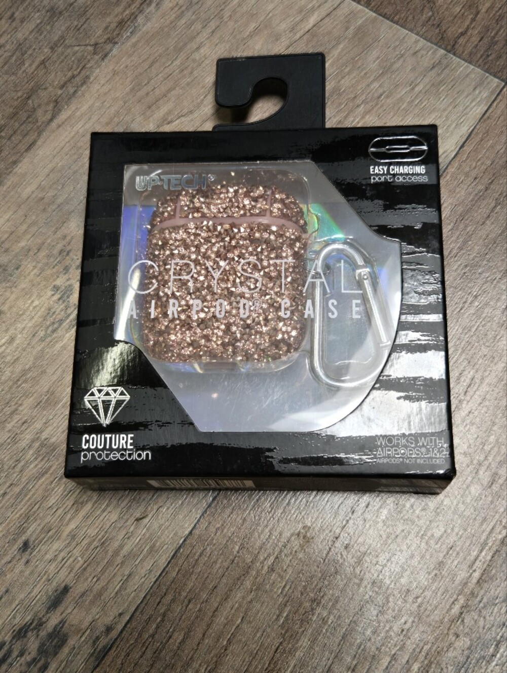NWT Crystal Sparkle AirPods Case - Rose Gold